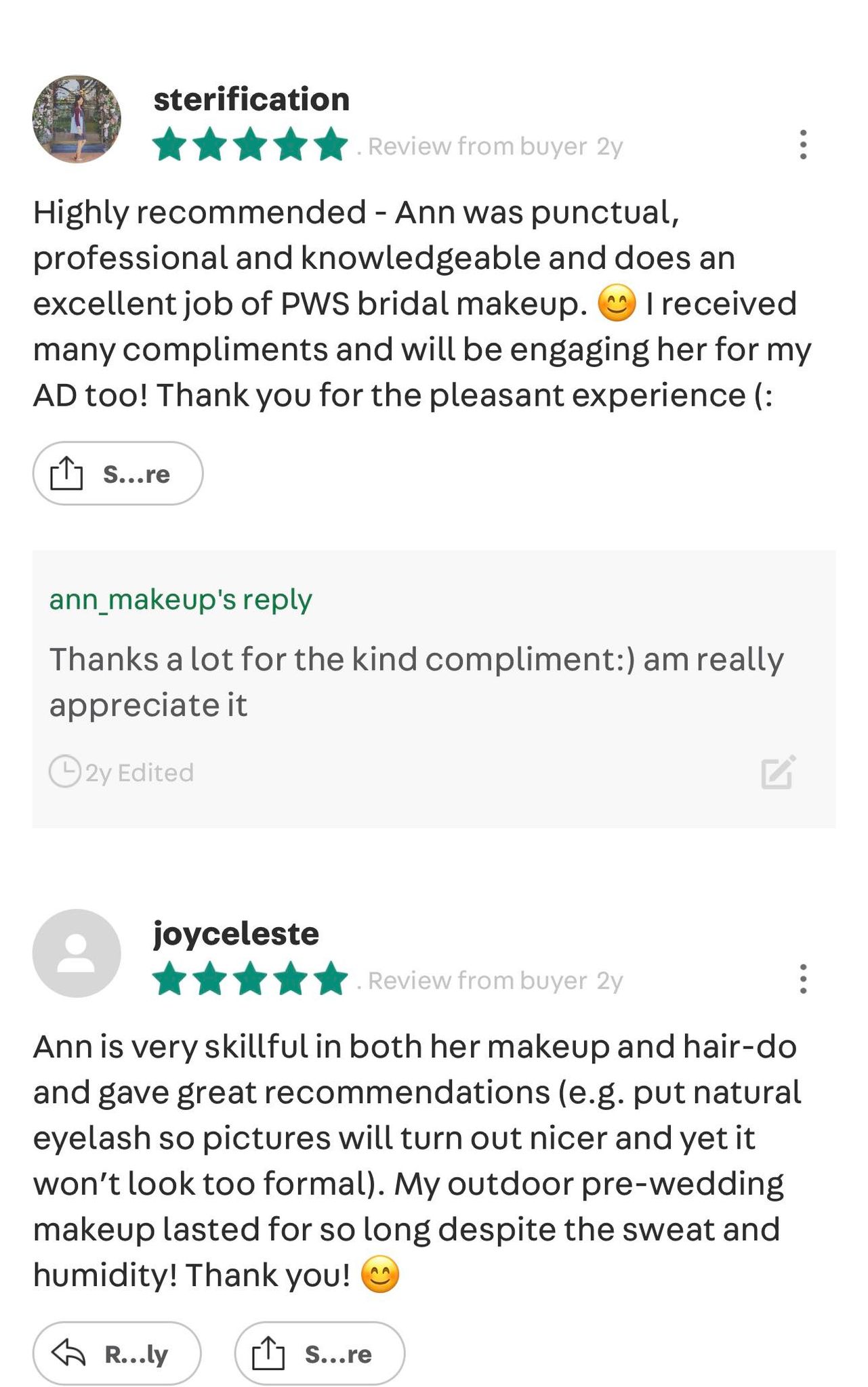 Makeup artist based in Singapore