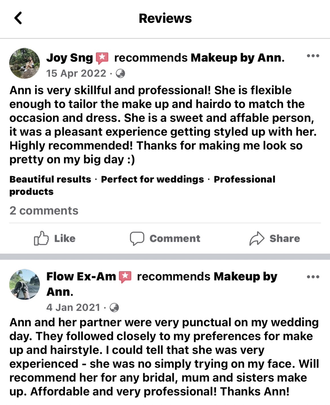 Makeup artist based in Singapore